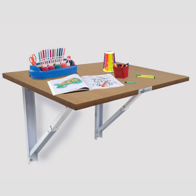 Ancientstar Engineered Wood Office Table(Wall Mounted, Finish Color - Beach/Beige)