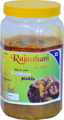 Rajasthani Swaad Big Lemon Pickle Homemade Nimbu Ka Achar With Oil Lemon Pickle(400 g)