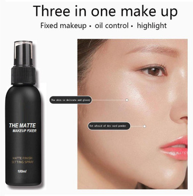 MYEONG MATTE FINISH FACE SPRAY MAKEUP SETTING LONG WEAR FIXER Primer  - 100 ml(TRANSAPARENT)