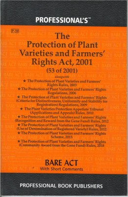 Protection Of Plant Varieties And Farmers Rights Act,2001(Paperback, Editorial Board of Professional Book Publishers)