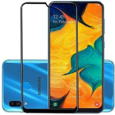 DSCASE Edge To Edge Tempered Glass for Samsung Galaxy A30(Pack of 1)