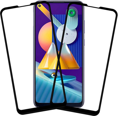 TINGTONG Edge To Edge Tempered Glass for Samsung Galaxy M11(Pack of 2)