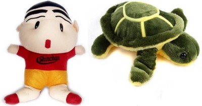 RBB HUB Combo of Shinchan and Tortoise Soft toy- 30 cm  - 30 cm(Multicolor)