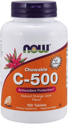Now Foods Chewable C-500(100 Tablets)