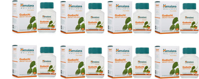 HIMALAYA Pure Herbs Goduchi (Giloy) Immunity Wellness Pack of 8(Pack of 8, 480)