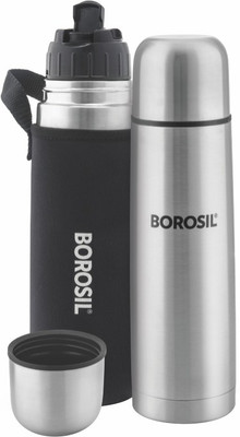 BOROSIL 500 ml Steel Flask(Pack of 1, Black)