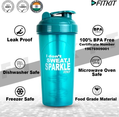 FITKIT FKSB10 Classic 700 ml Shaker(Pack of 1, Blue, Plastic)