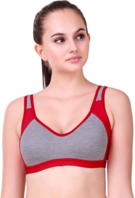 DRAXSTAR Sports Bra_Sport Women Sports Non Padded Bra(Red)