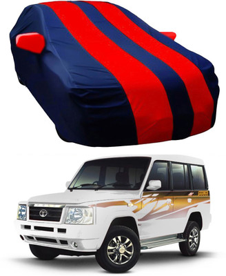 Oshotto Car Cover For Tata Sumo Victa (With Mirror Pockets)(Red, Blue)