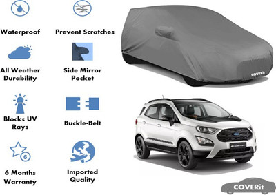 Coverit Car Cover For Ford Ecosport (With Mirror Pockets)(Grey)