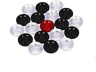Bixxon BNC-43A PVC Carrom Coins ( pack of 20 ) With Free Stiker Carrom Pawns(Pack of 20)