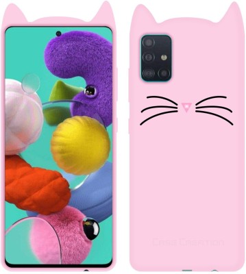 CASE CREATION Back Cover for Samsung Galaxy A71(Pink, Grip Case, Pack of: 1)