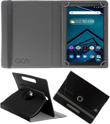 ACM Flip Cover for Lenovo Tab V7 6.9 inch(Black, Cases with Holder, Pack of: 1)