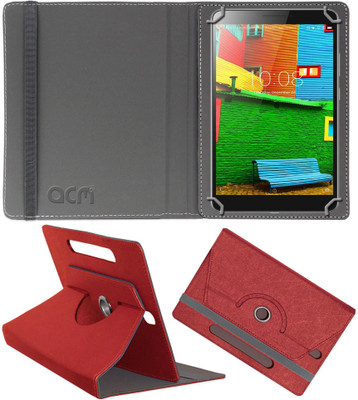 ACM Flip Cover for Lenovo Phab Plus Pb-670M(Red, Cases with Holder, Pack of: 1)
