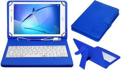 ACM Keyboard Case for Honor MediaPad T3 8 inch(Blue, Cases with Holder, Pack of: 1)
