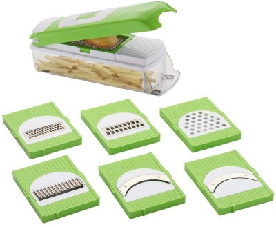 SPIRITUAL HOUSE New NICER SLICER 10 IN 1/ NICER DICER PLUS VEGETABLE ,Vegetable & Fruit Grater & Slicer 10 in 1 Vegetable & Fruit Chopper(1 Chopper with 10 blade)