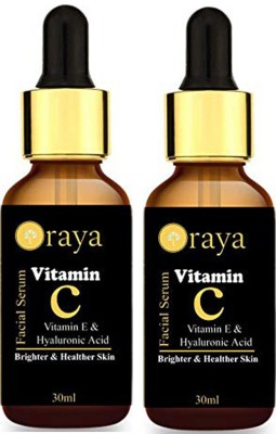 Oraya Vitamin C Face Serum For Skin Brightening, Skin Toning & Anti Ageing (30 ml)-Packof-2-Bottle-(60ml)(60)