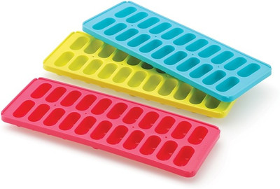Mastercool ICE CUBE TRAY Multicolor Plastic Ice Cube Tray(Pack of3)