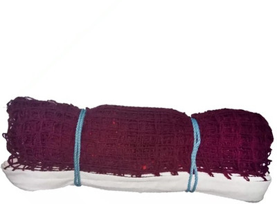 Ankaro Cotton Badminton NET Badminton Net 2 SIDE TAP Badminton Net(Maroon)
