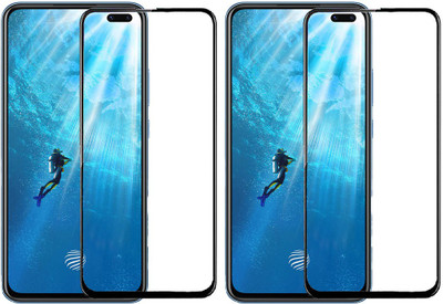 KARTRAY Edge To Edge Tempered Glass for Vivo V19(Pack of 2)