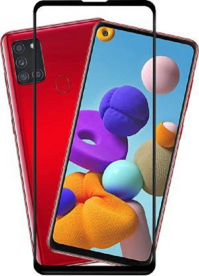 XRENGTH Edge To Edge Tempered Glass for Samsung galaxy A21S(Pack of 1)