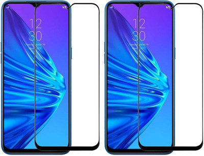 KARTRAY Edge To Edge Tempered Glass for Realme 5(Pack of 2)