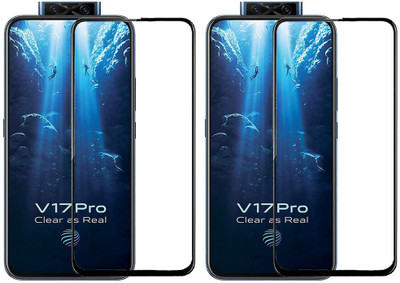 KARTRAY Edge To Edge Tempered Glass for Vivo V17 Pro, Vivo V17, Vivo V19(Pack of 2)