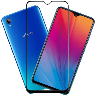 KARTRAY Edge To Edge Tempered Glass for Vivo Y91i(Pack of 1)