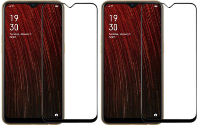 KARTRAY Edge To Edge Tempered Glass for Oppo A5s(Pack of 2)