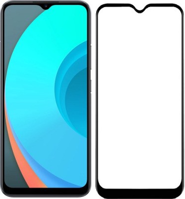 Mobizworld Edge To Edge Tempered Glass for Realme C11(Pack of 1)
