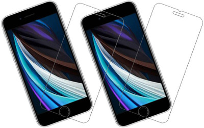KARTRAY Tempered Glass Guard for Apple iPhone SE 2020(Pack of 2)