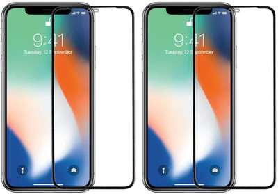 KARTRAY Edge To Edge Tempered Glass for Apple iPhone X(Pack of 2)