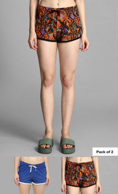 KOTTY Printed Women Multicolor Hotpants