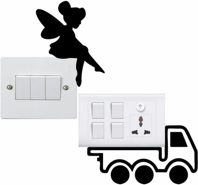 Divine studio 25 cm Wall Sticker & Switch Board Sticker Set Self Adhesive Sticker(Pack of 1)