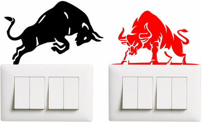 SAI DESIGNS 16 cm Wall Sticker & Switch Board Sticker Set Self Adhesive Sticker(Pack of 2)