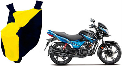 Auto Haute Waterproof Two Wheeler Cover for Hero(Glamour, Yellow, Blue)