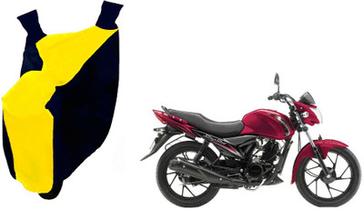 Auto Haute Waterproof Two Wheeler Cover for Suzuki(Let's, Yellow, Blue)