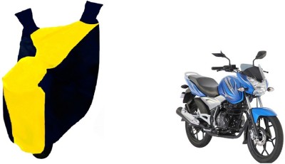 Auto Haute Waterproof Two Wheeler Cover for Bajaj(Discover 110, Yellow, Blue)