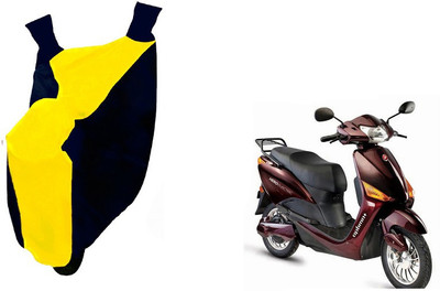 Auto Haute Waterproof Two Wheeler Cover for Hero Electric(Electric Maxi, Yellow, Blue)