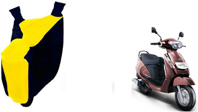 Auto Haute Waterproof Two Wheeler Cover for Mahindra(Mojo UT 300, Yellow, Blue)