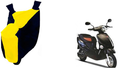 Auto Haute Waterproof Two Wheeler Cover for Hero Electric(Electric Optima, Yellow, Blue)
