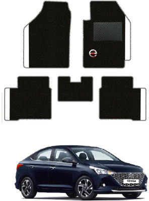 elegant Polypropylene Standard Mat For  Hyundai Verna(Black, White)