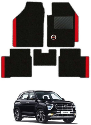 elegant Polypropylene Standard Mat For  Hyundai Creta(Black, Red)