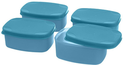 Signoraware Plastic Grocery Container  - 400 ml(Pack of 4, Blue)