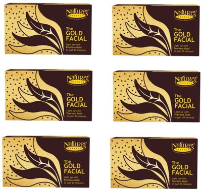 Nature's The Gold Facial, 20 gm each (Pack of 6)(6 x 20 g)