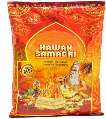 Uniqon HRW0100 Hawan Samagri Natural Ingredients Packet(mixture of Various Dried Ayurvedic Herbs,roots & Leaves) for Vedic Yagya Pujan Worship Meditation Spritual Religious Purposes(250g)(250 g)
