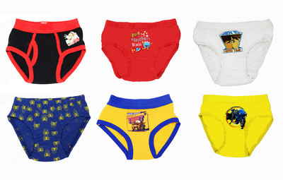 Yuneek Brief For Boys(Multicolor Pack of 6)