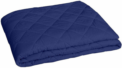 Relaxfeel Elastic Strap Single Size Waterproof Mattress Cover(Blue)