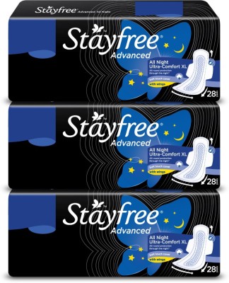 STAYFREE Advance All Night Sanitary Pad (Pack of 84)