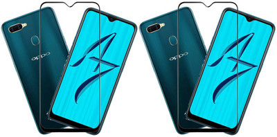 KARTRAY Edge To Edge Tempered Glass for Oppo A7(Pack of 2)